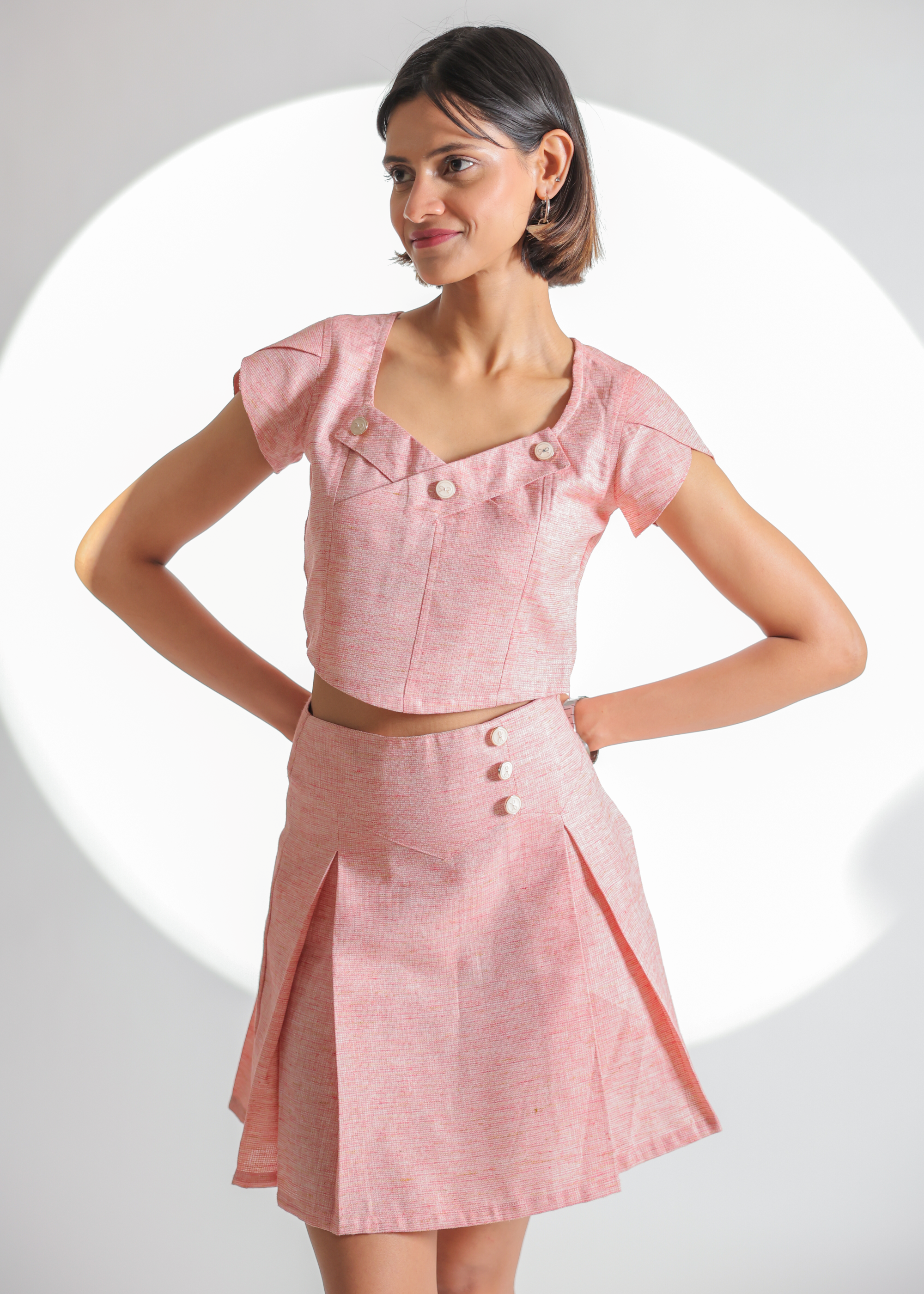 Hermoine khadi co-ord set