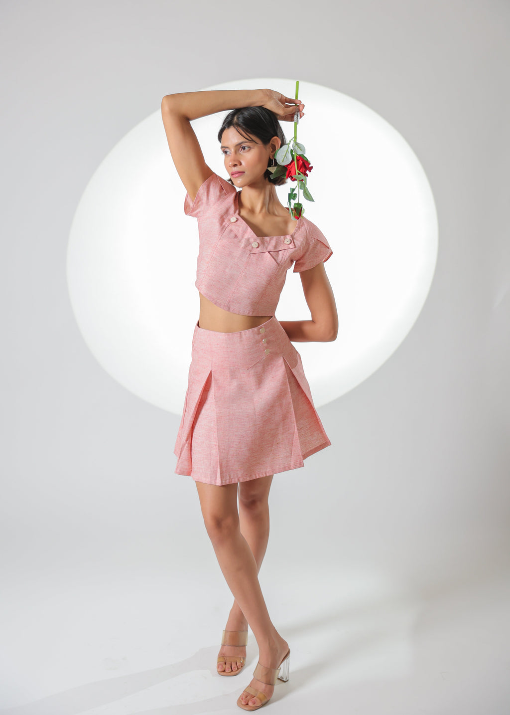 Hermoine khadi co-ord set