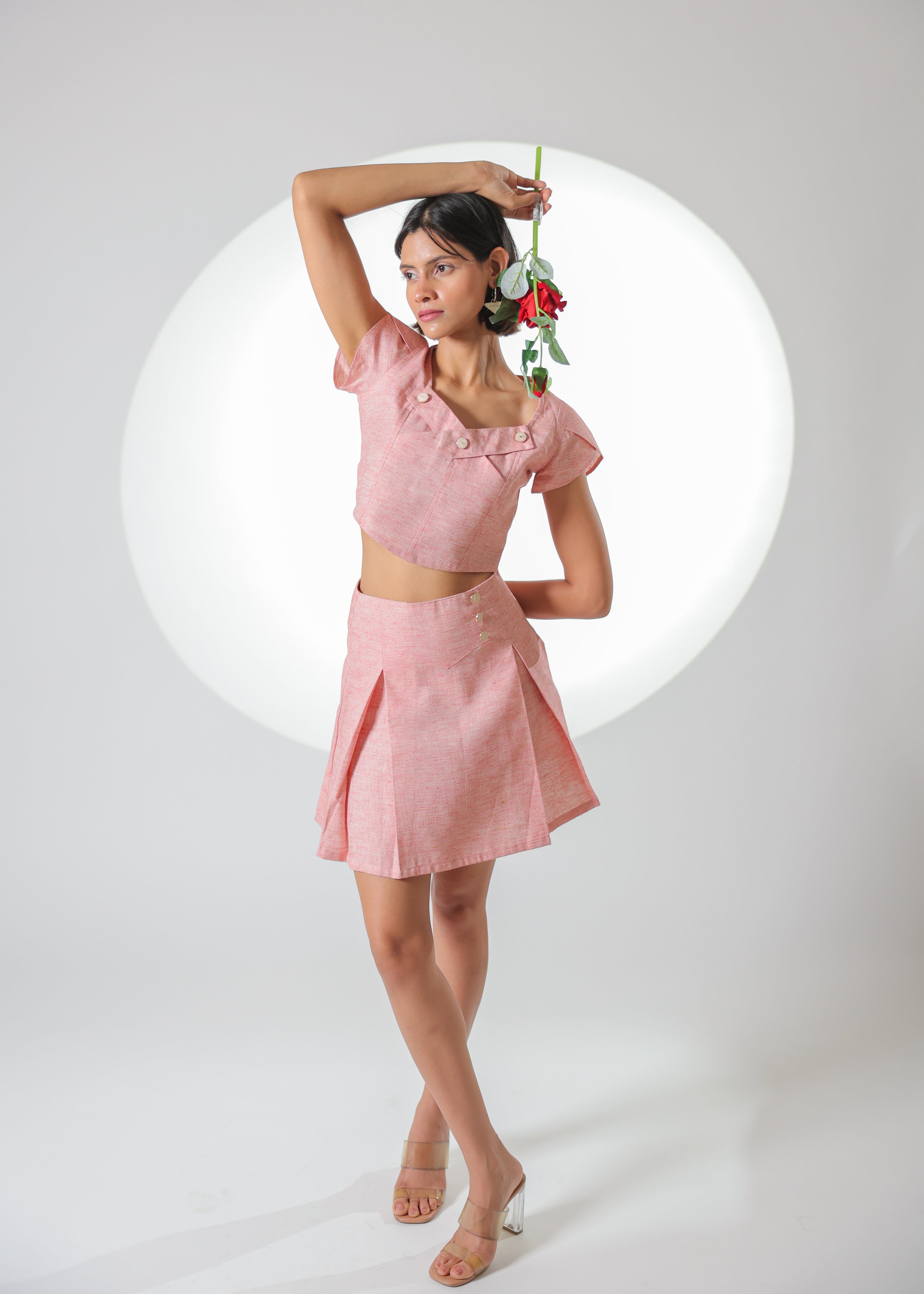 Hermoine khadi co-ord set