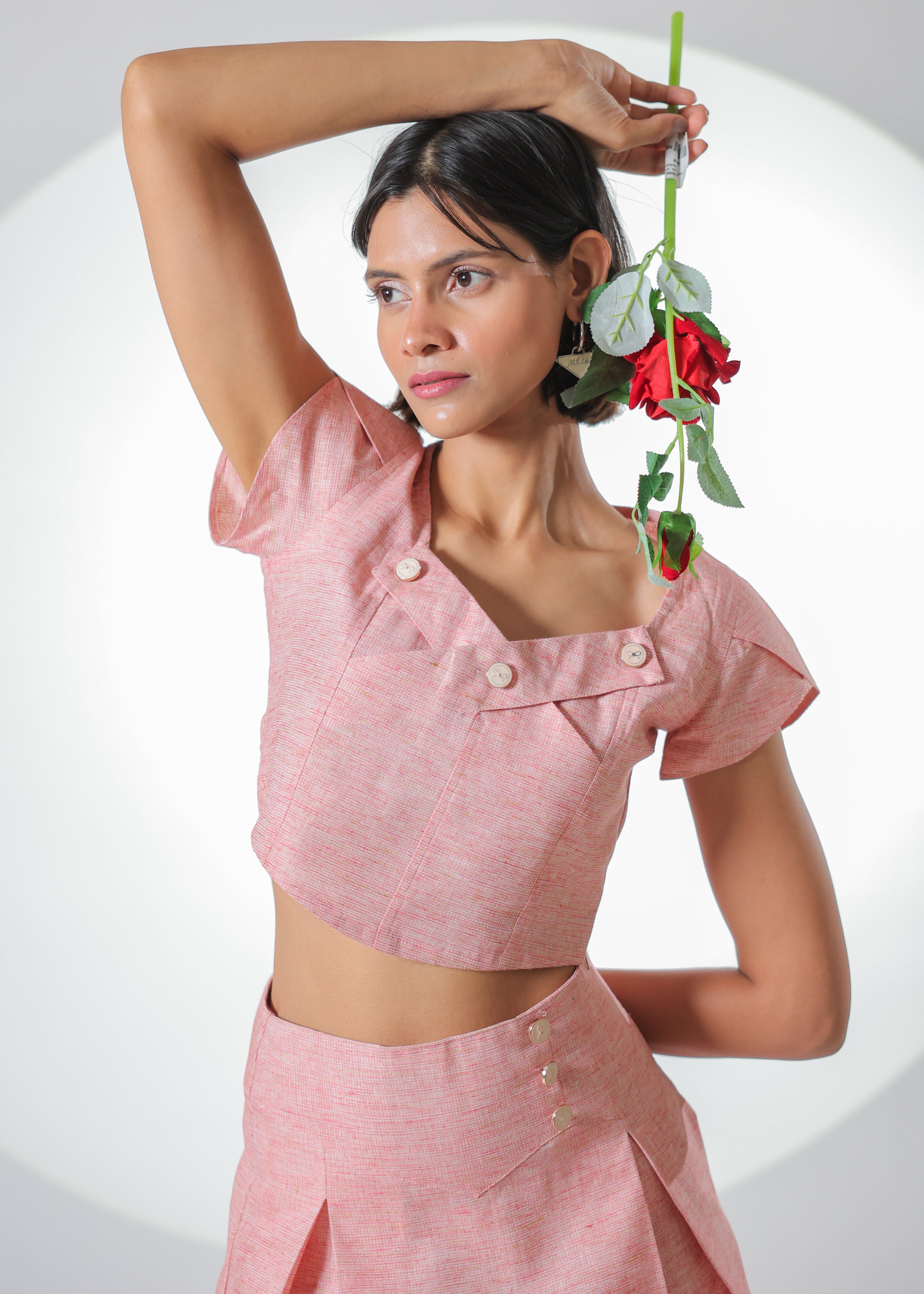Hermoine khadi co-ord set