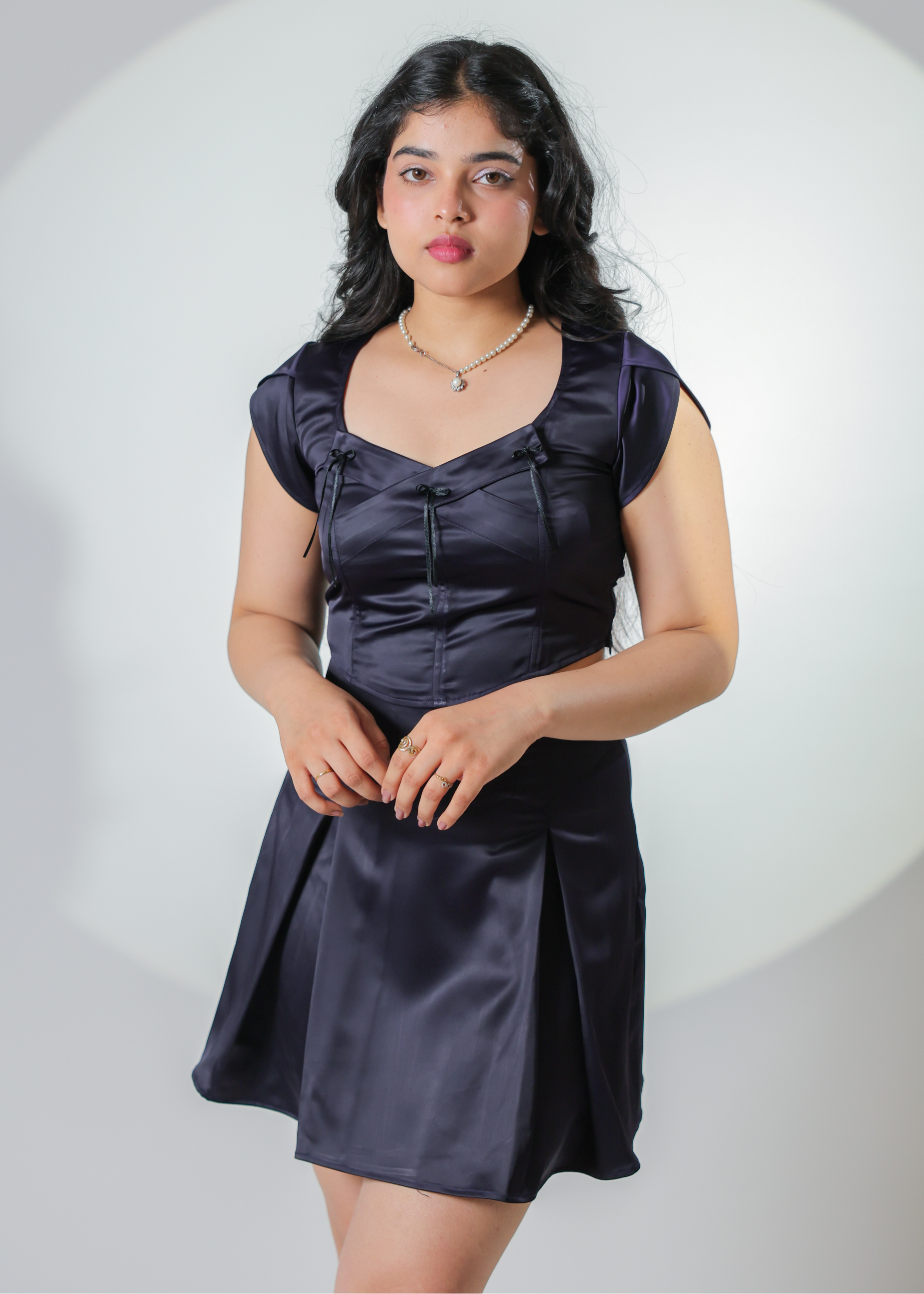Luna Navy Bow top