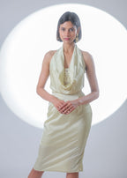 Meera Cowl Midi Dress