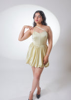 Naina Yellow Bubble Dress