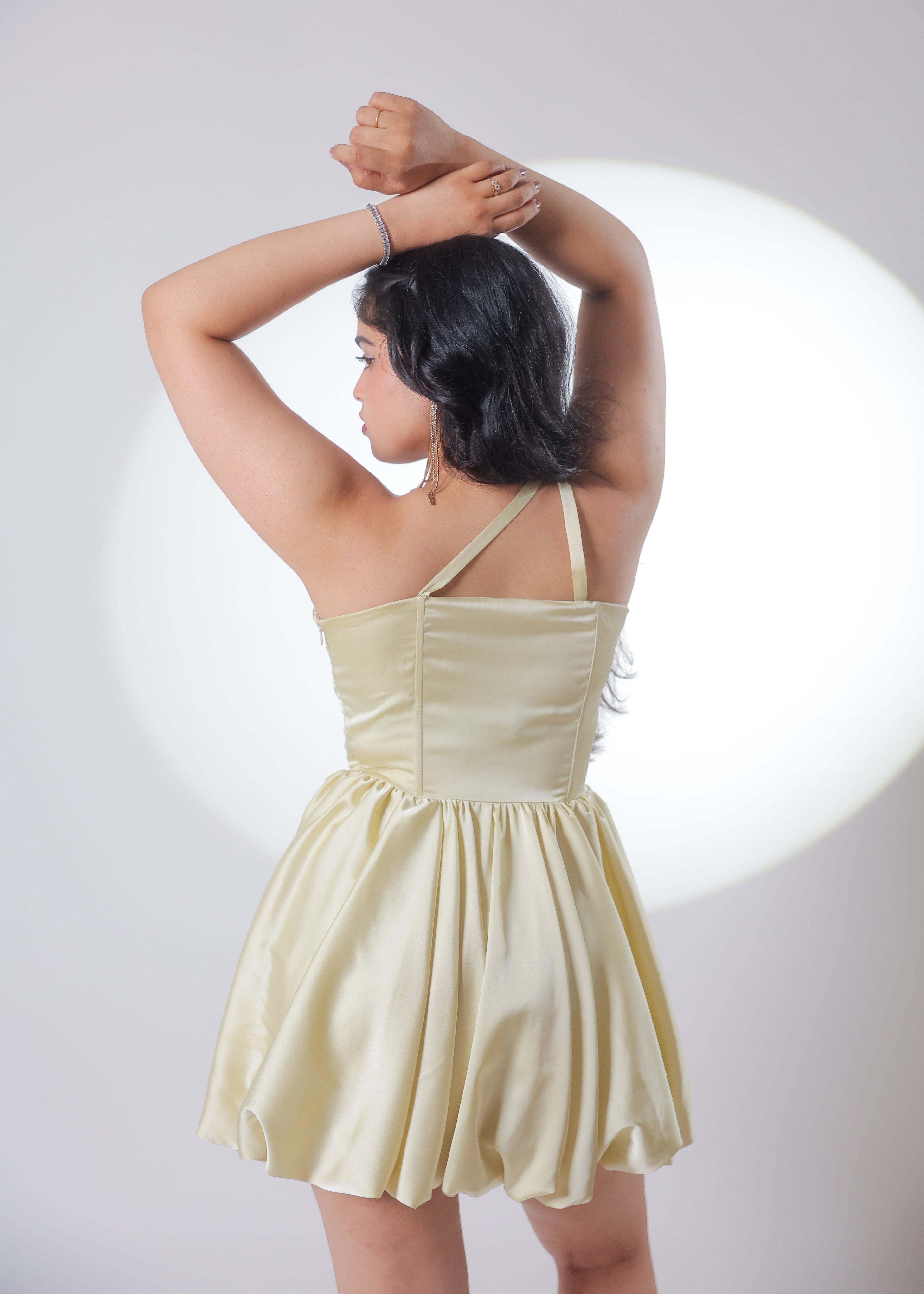 Naina Yellow Bubble Dress