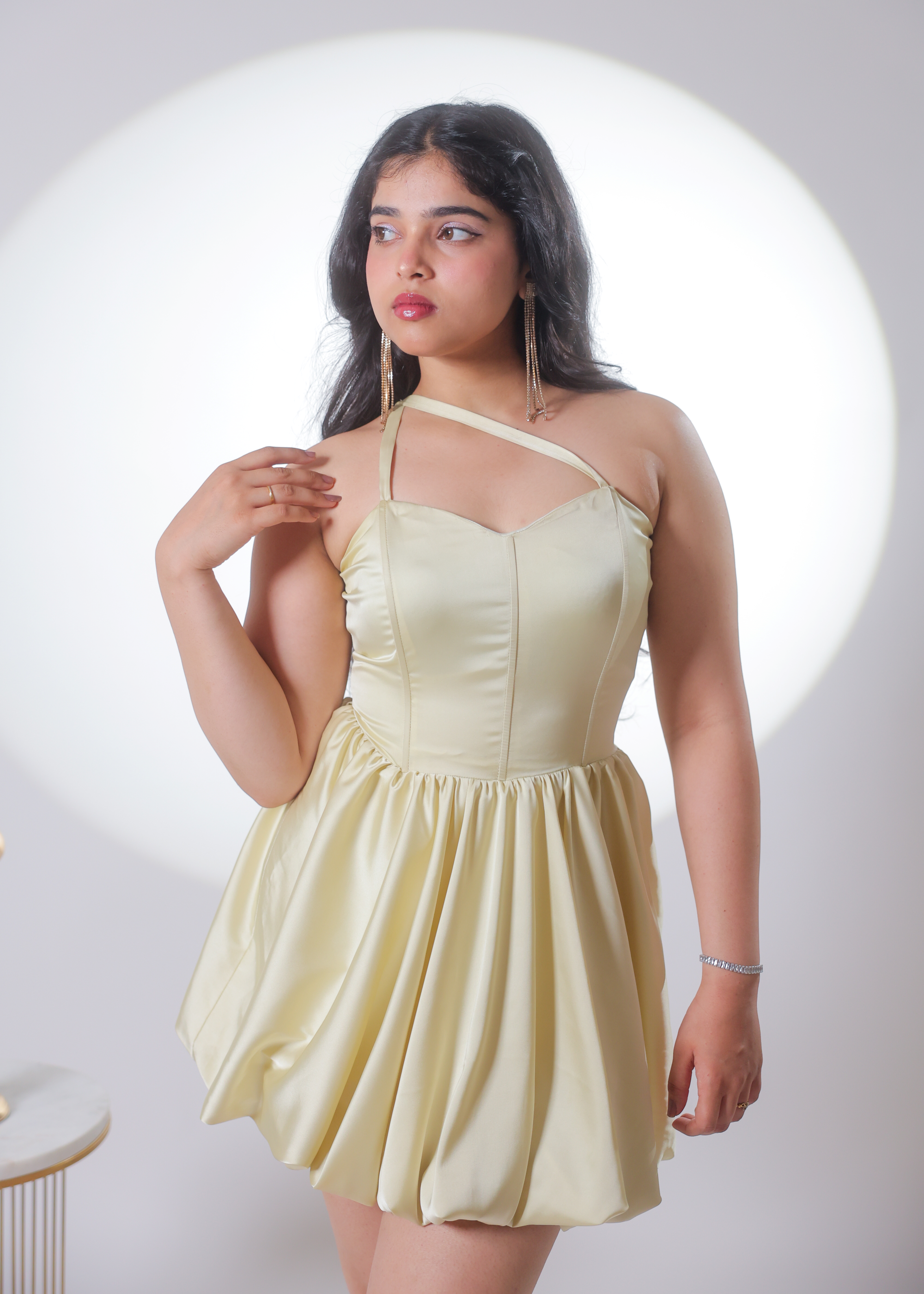 Naina Yellow Bubble Dress