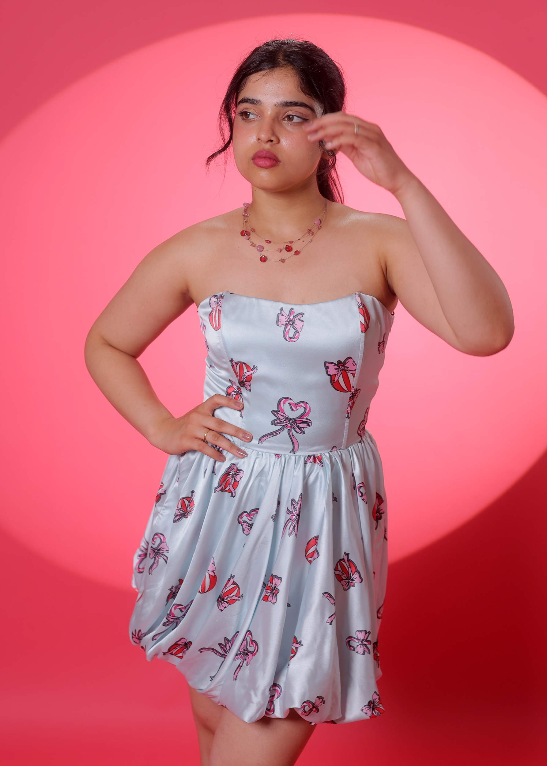 Aisha Baby blue bubble dress