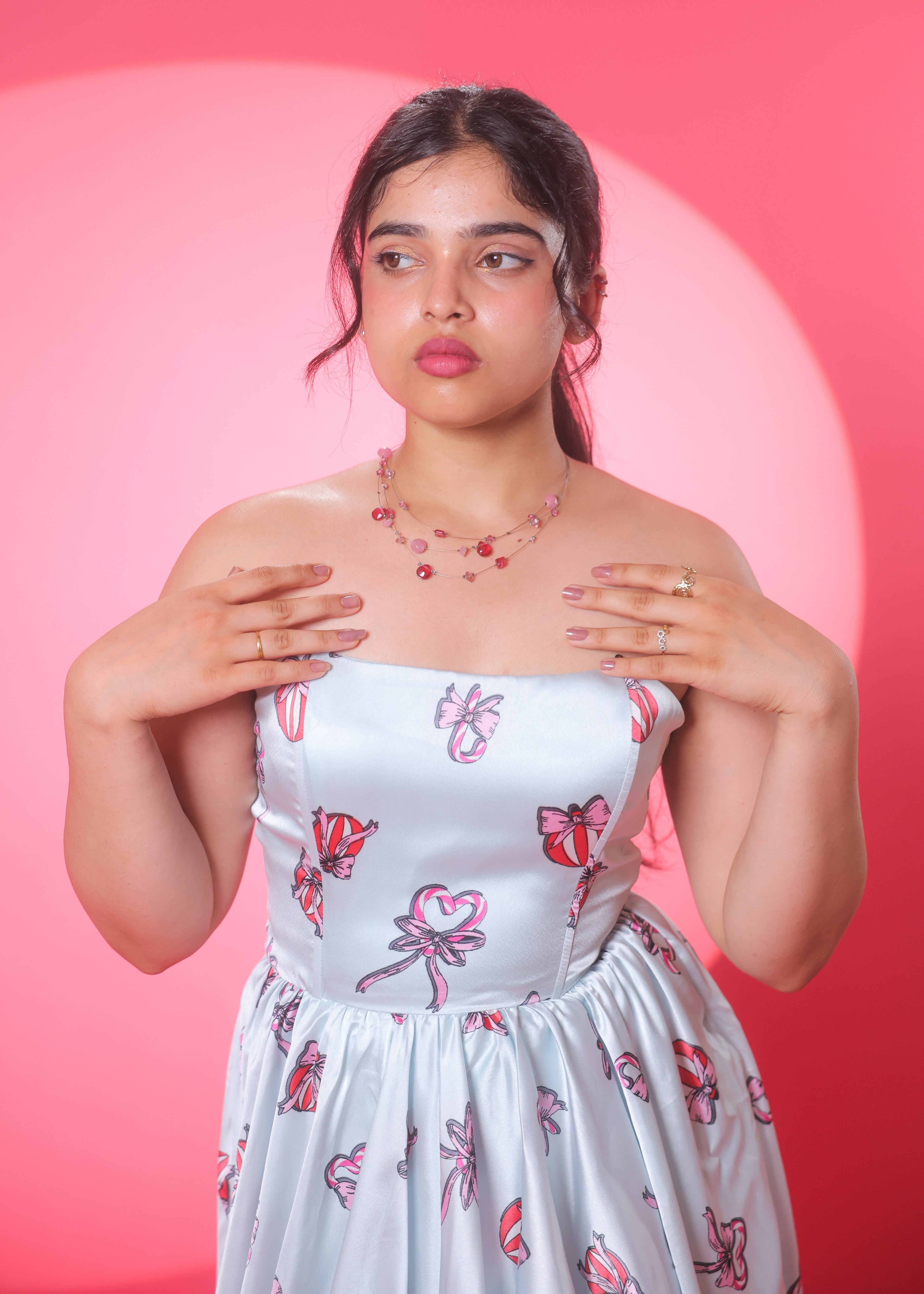 Aisha Baby blue bubble dress