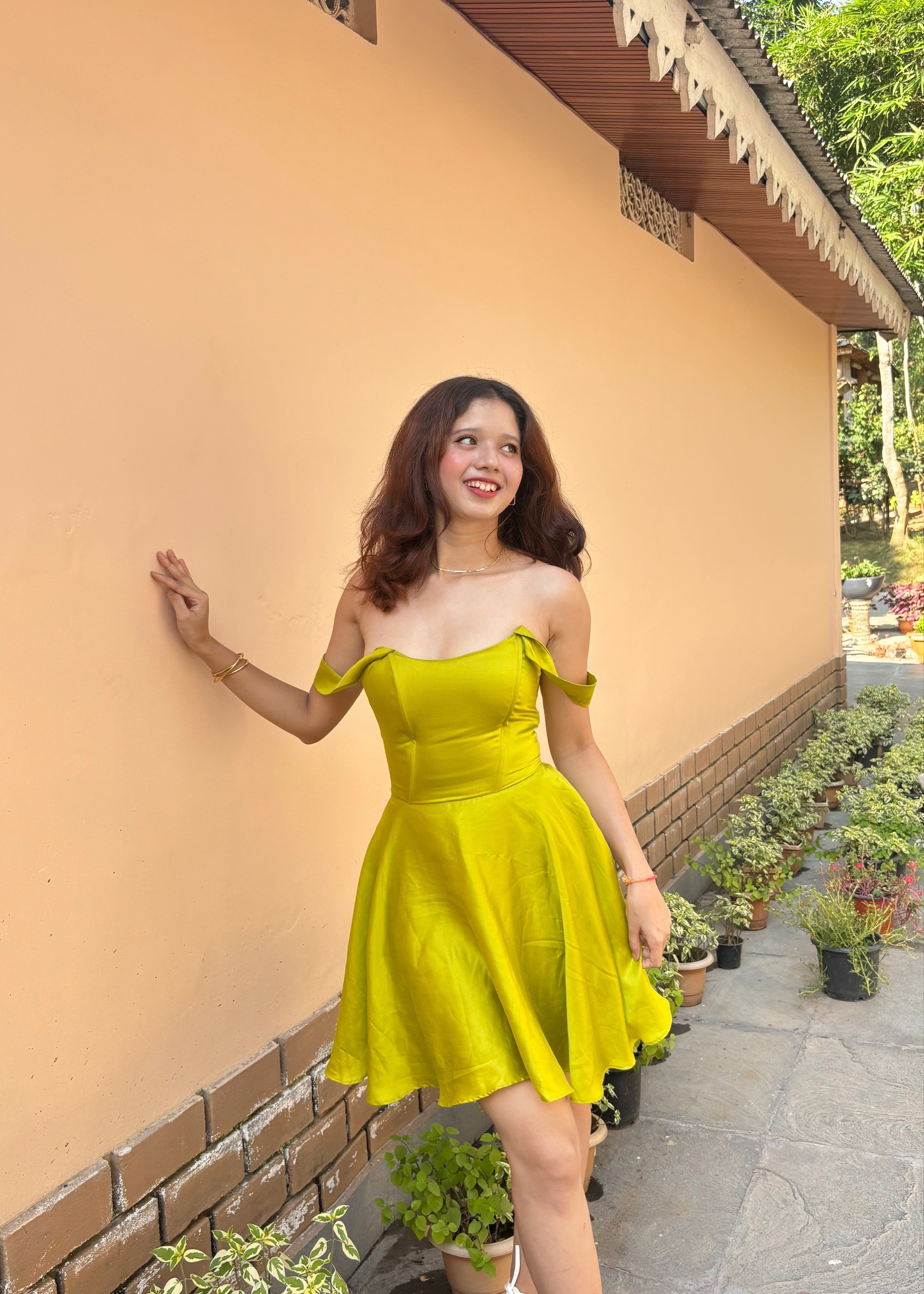 Elara Satin Corset dress