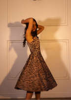 Gloria Leopard Corset dress