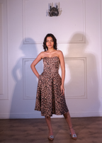 Gloria Leopard Corset dress