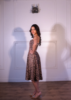 Gloria Leopard Corset dress