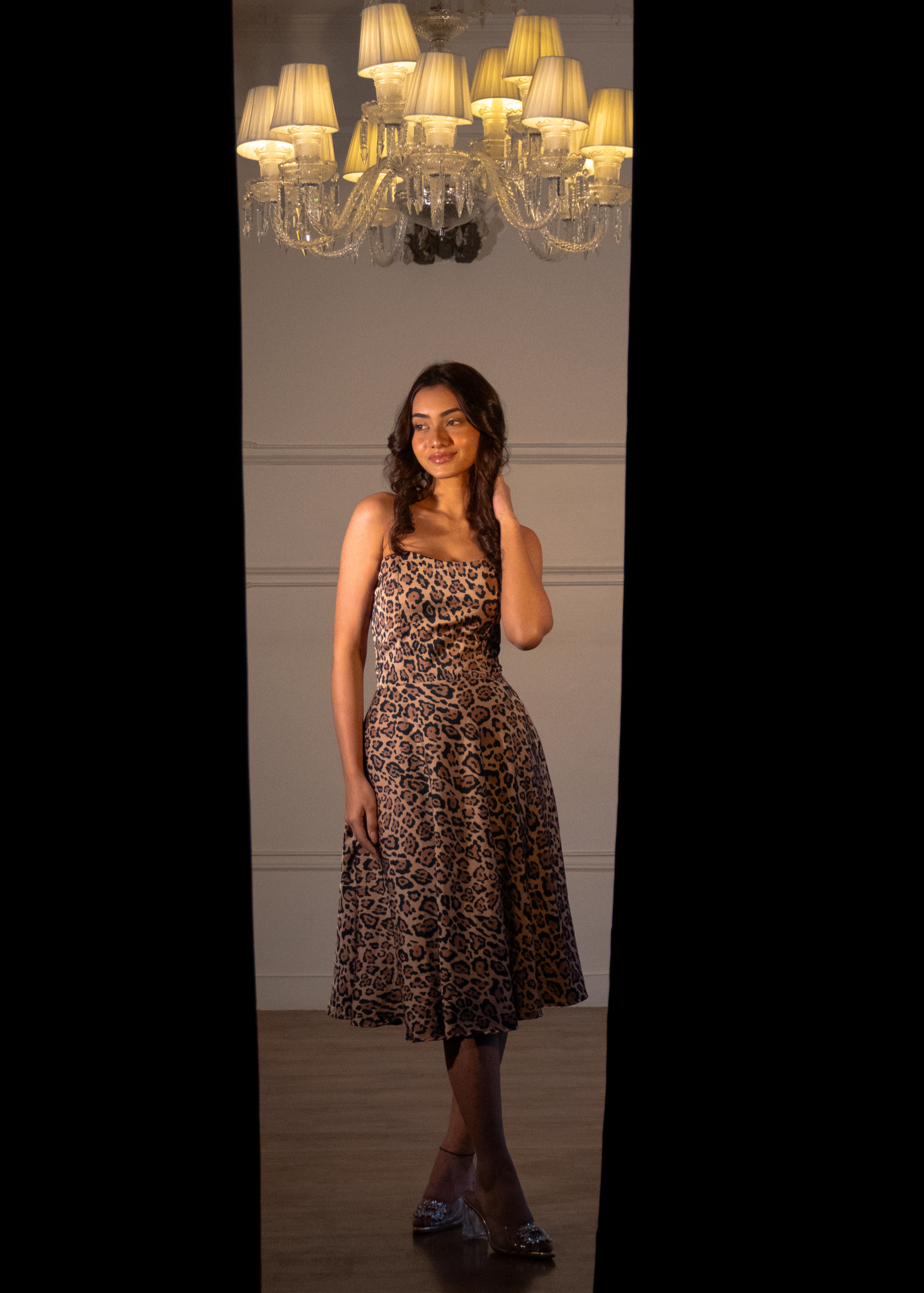 Gloria Leopard Corset dress