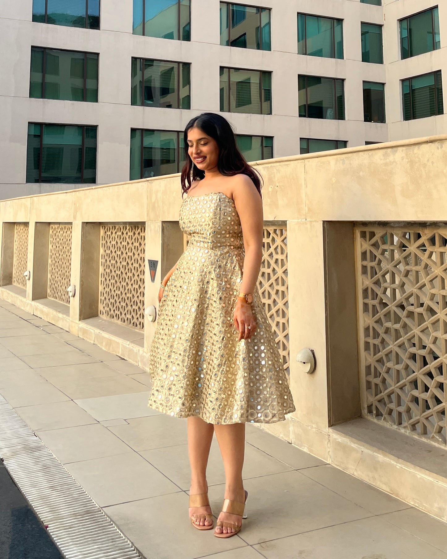Golden girl dress