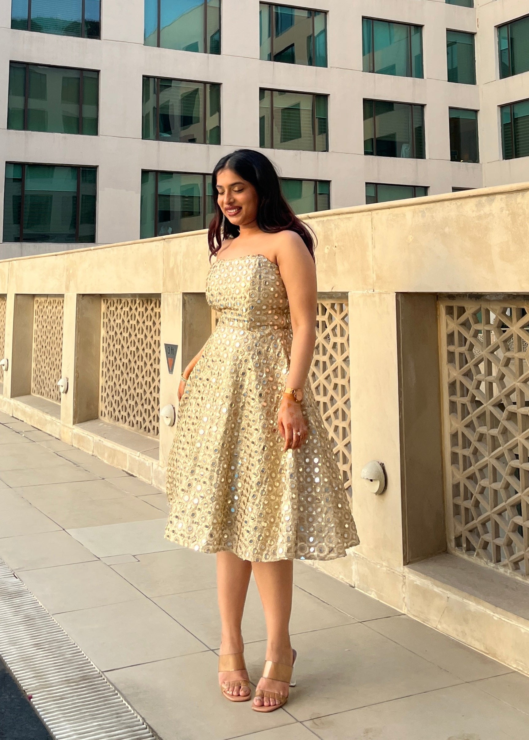 Golden girl dress