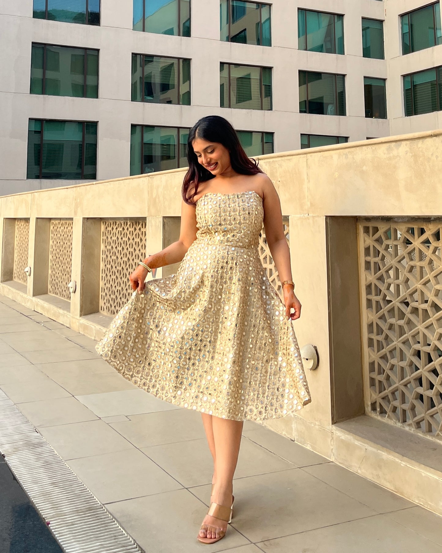 Golden girl dress