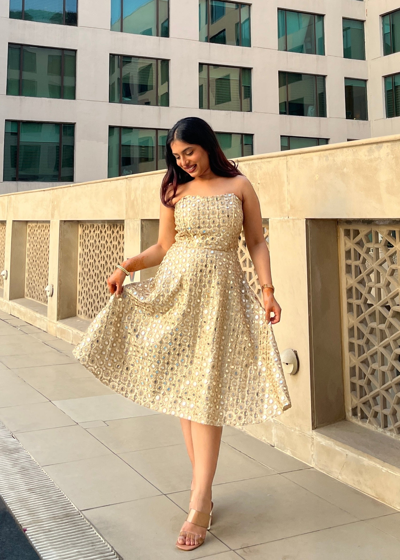 Golden girl dress