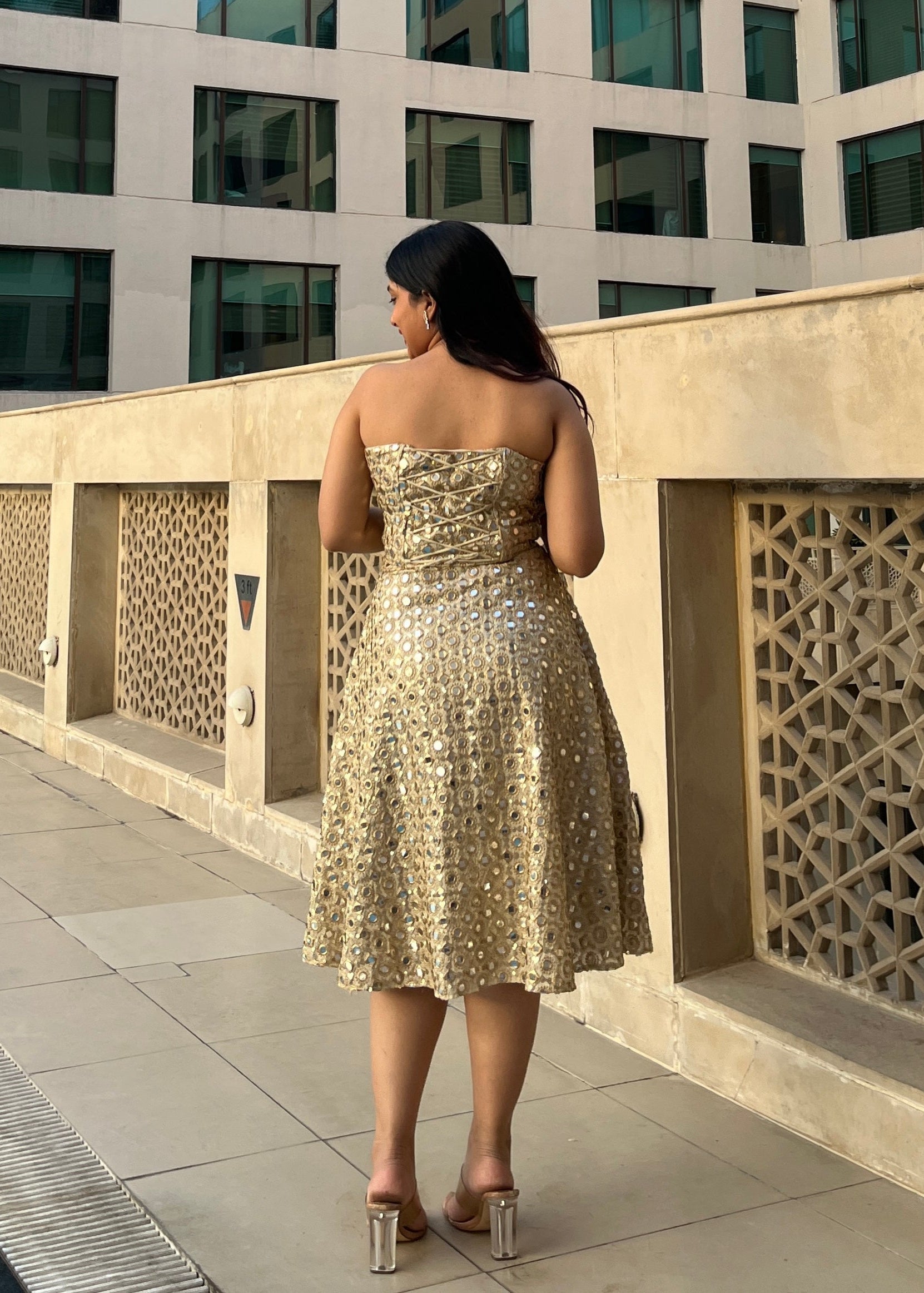 Golden girl dress