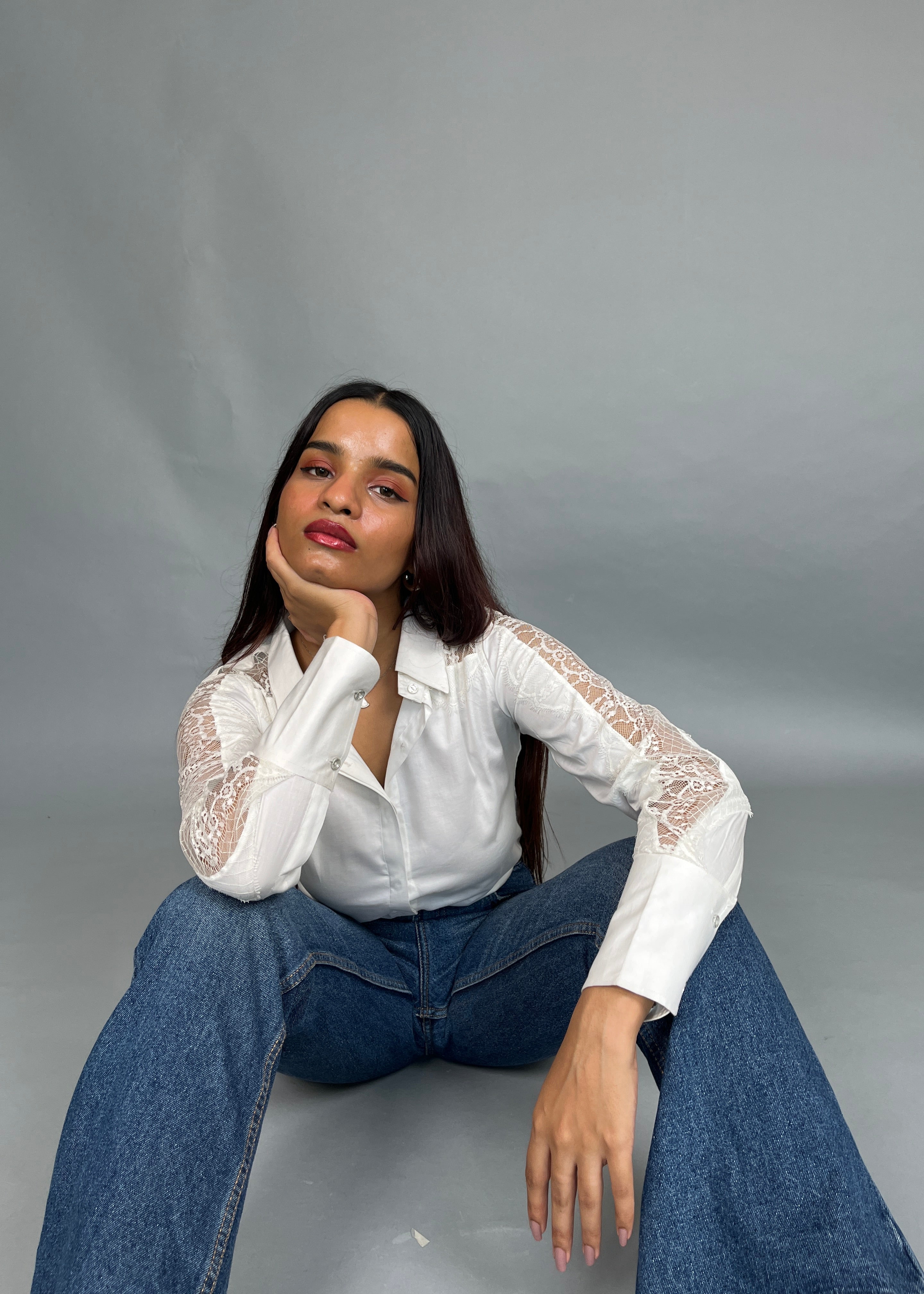 Karma White Lace Shirt