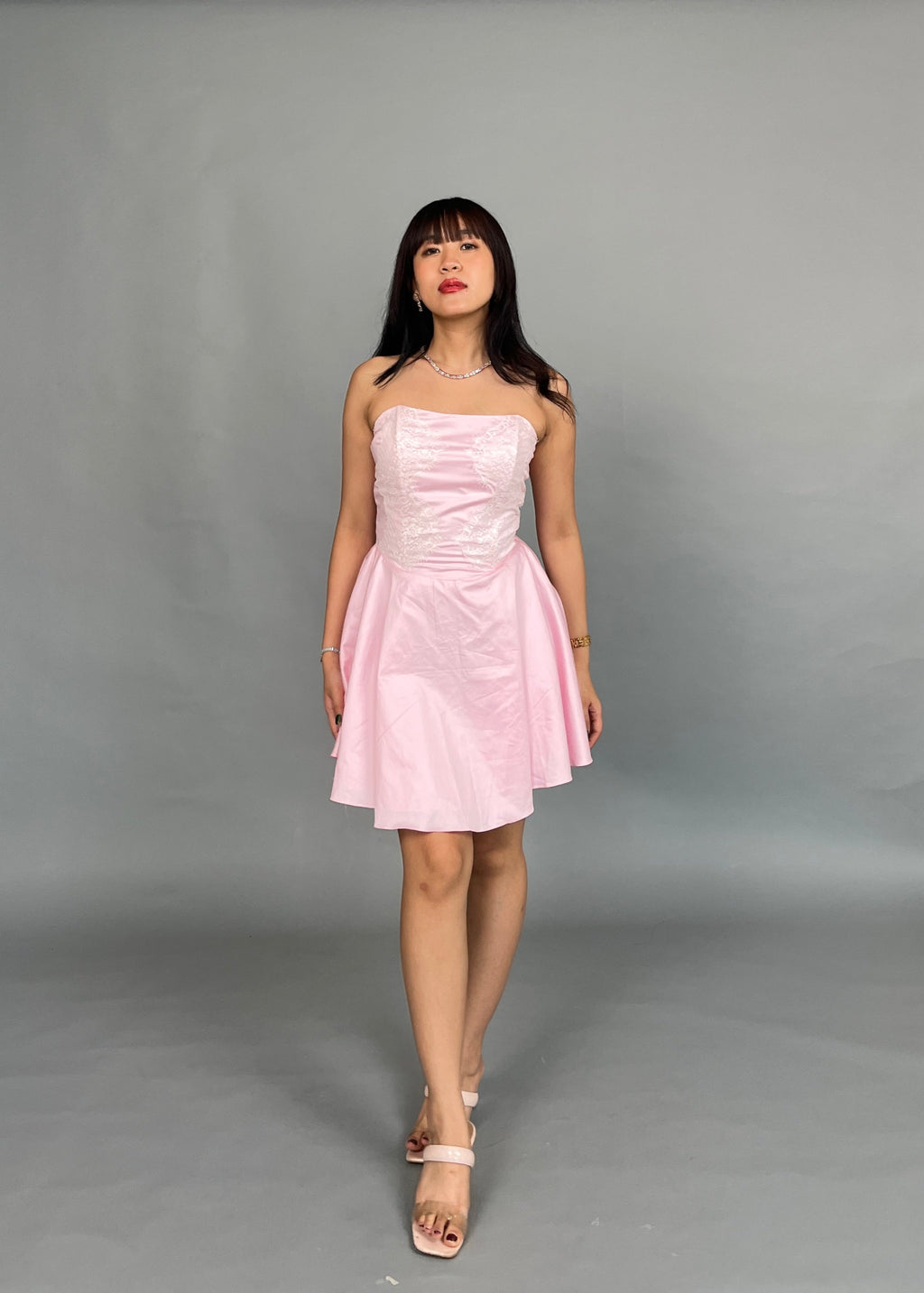 Elle Baby Pink Lace dress