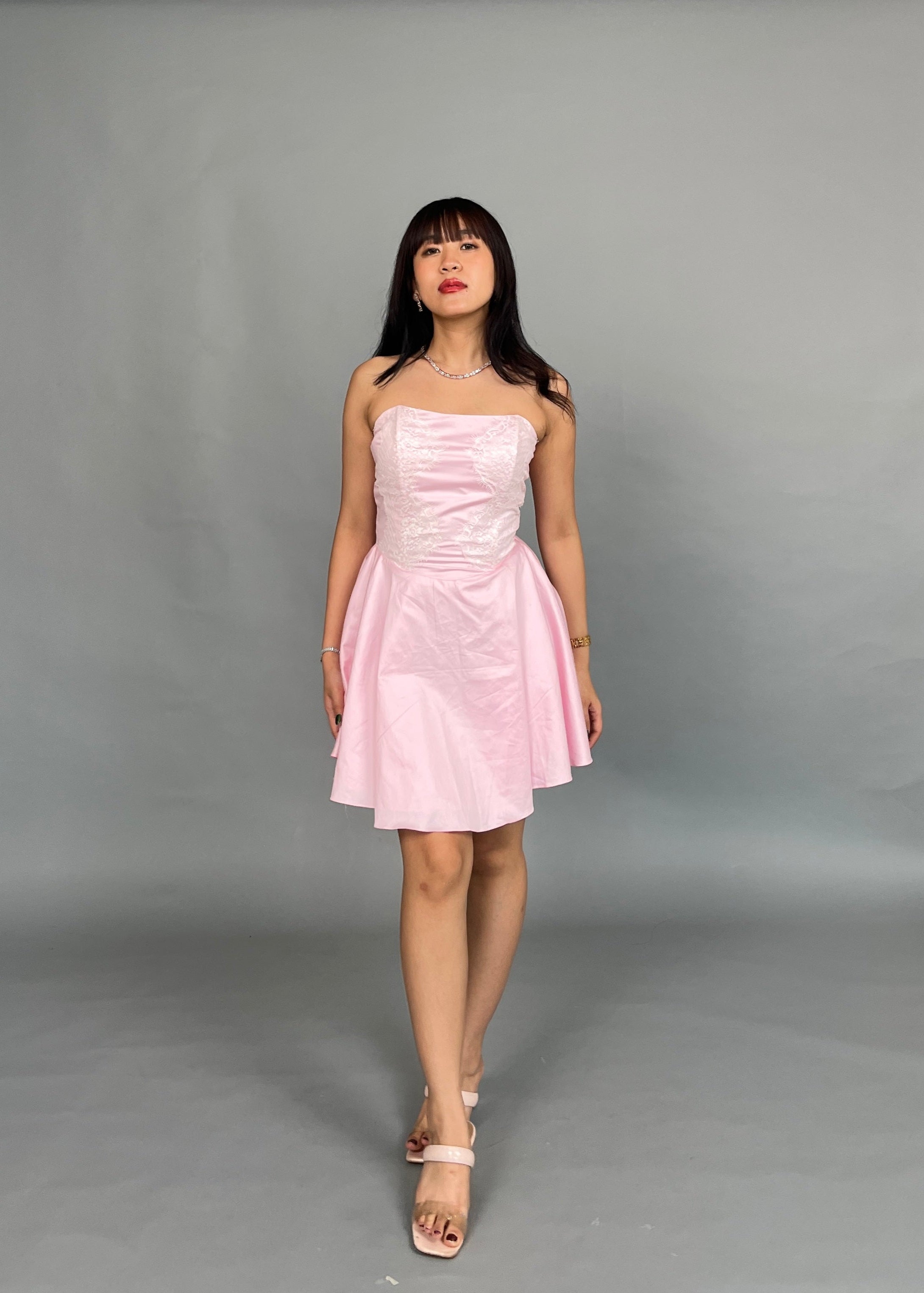 Elle Baby Pink Lace dress