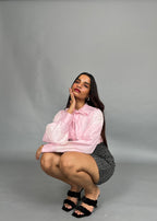 Dorothea Baby Pink Lace Shirt