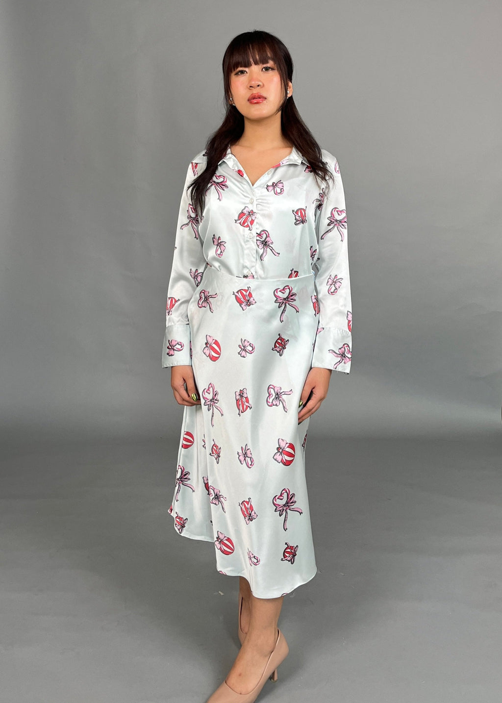 Amara Printed Satin Shirt