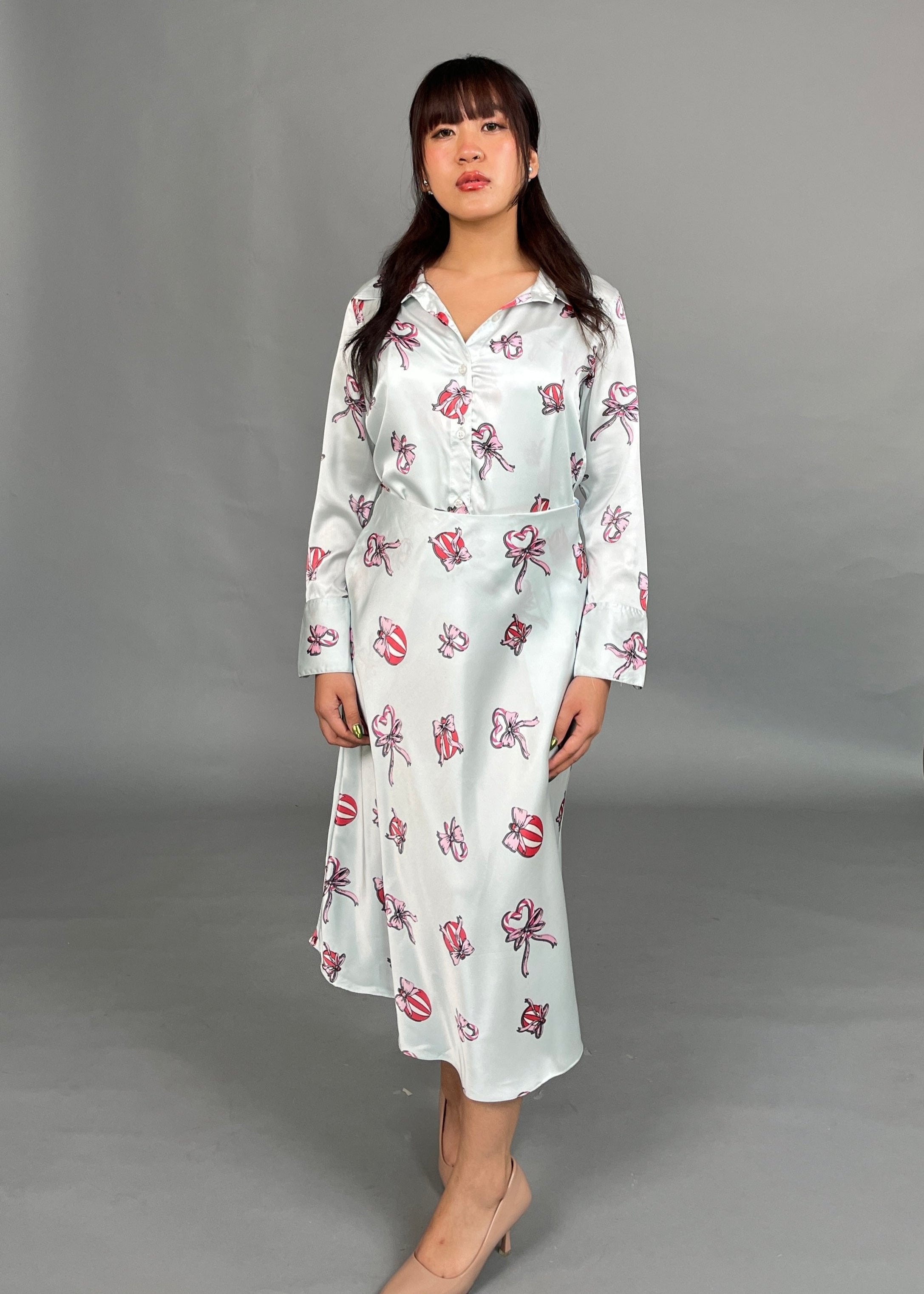Amara Printed Satin Shirt