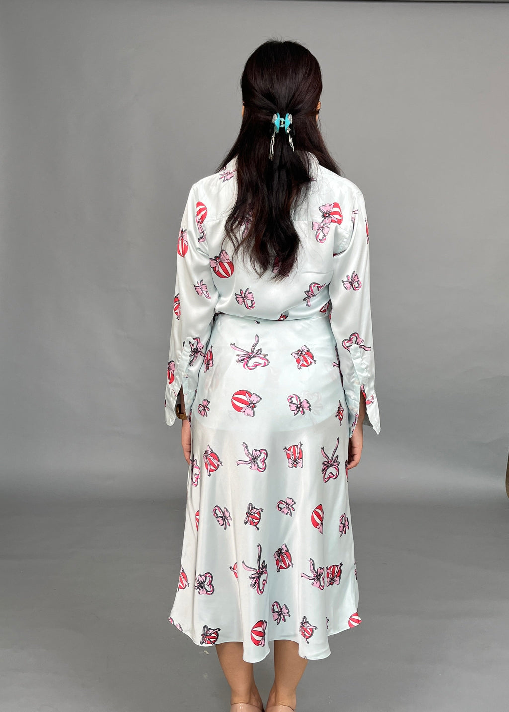 Amara Printed Satin Shirt