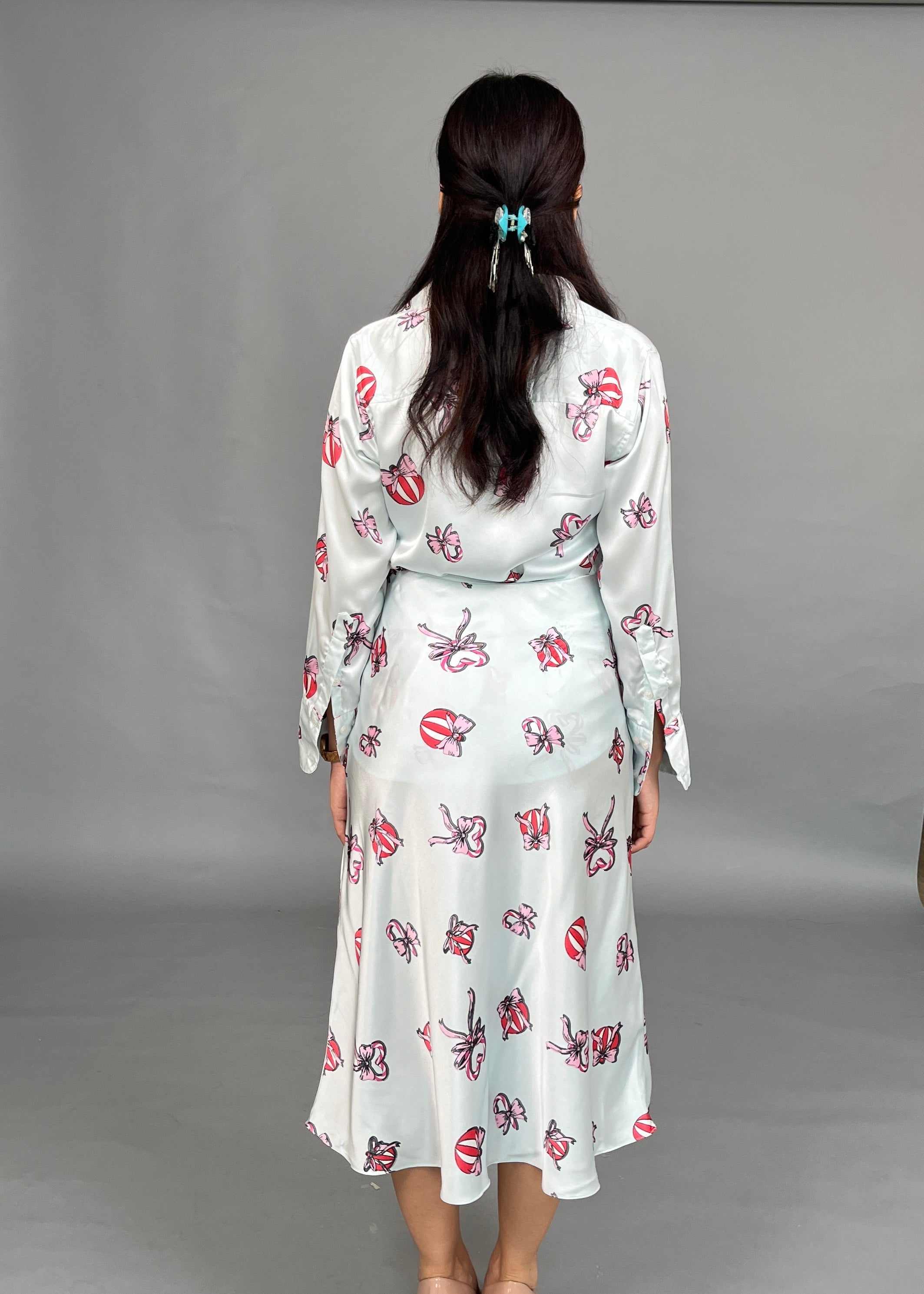 Amara Printed Satin Shirt