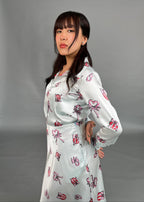 Amara Printed Satin Shirt