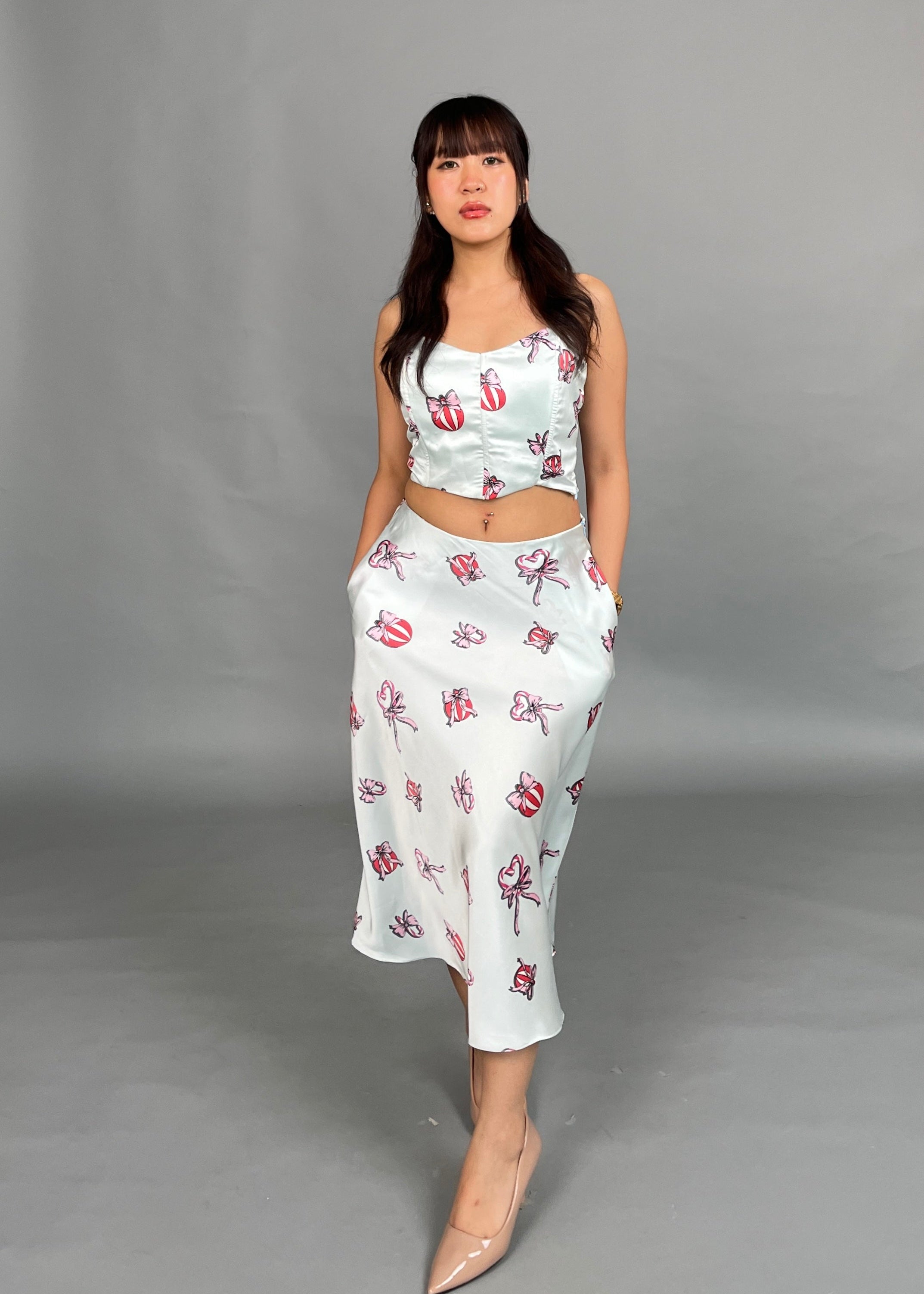 Amara Baby Blue Corset top