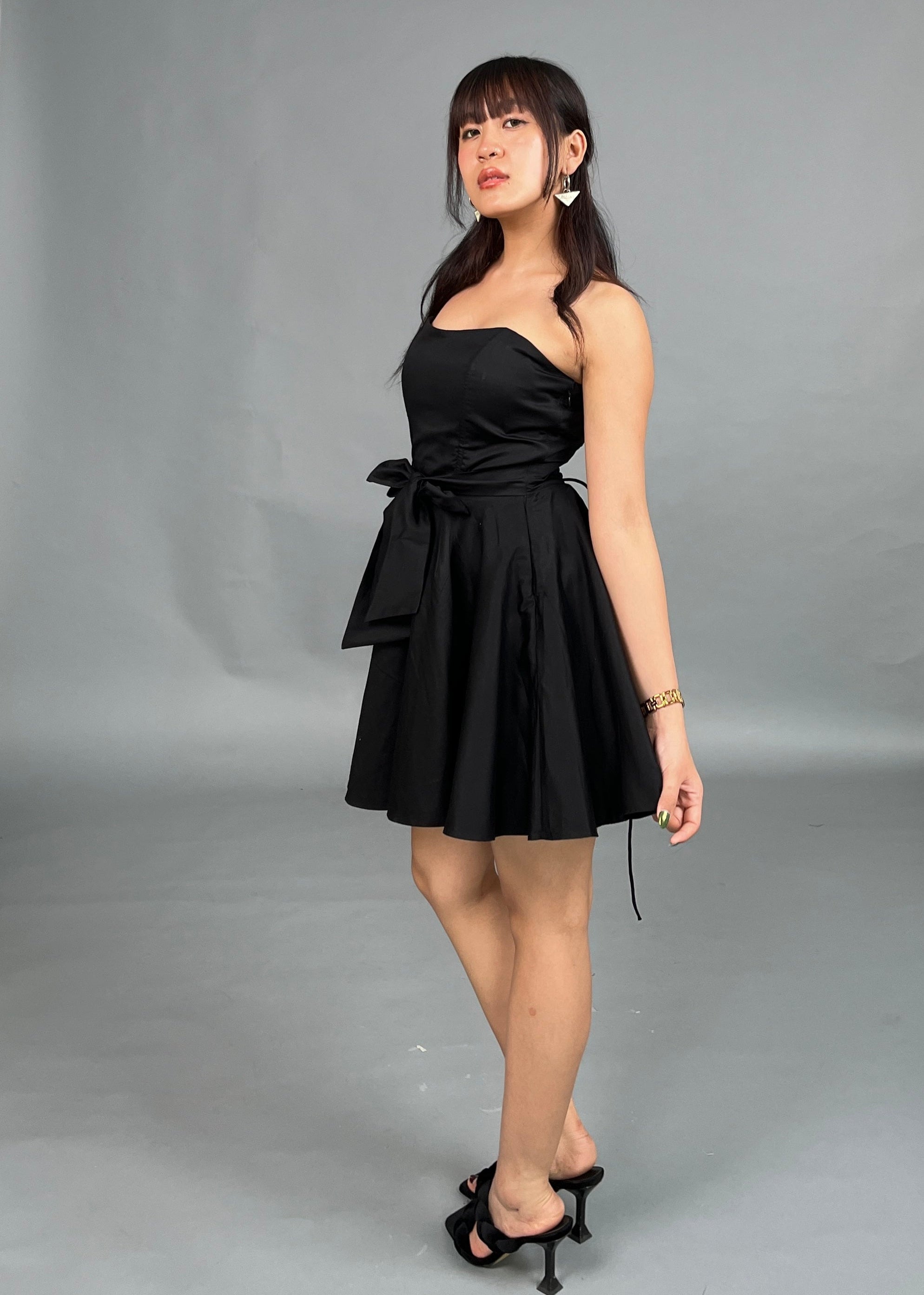 Moira Black Corset Dress