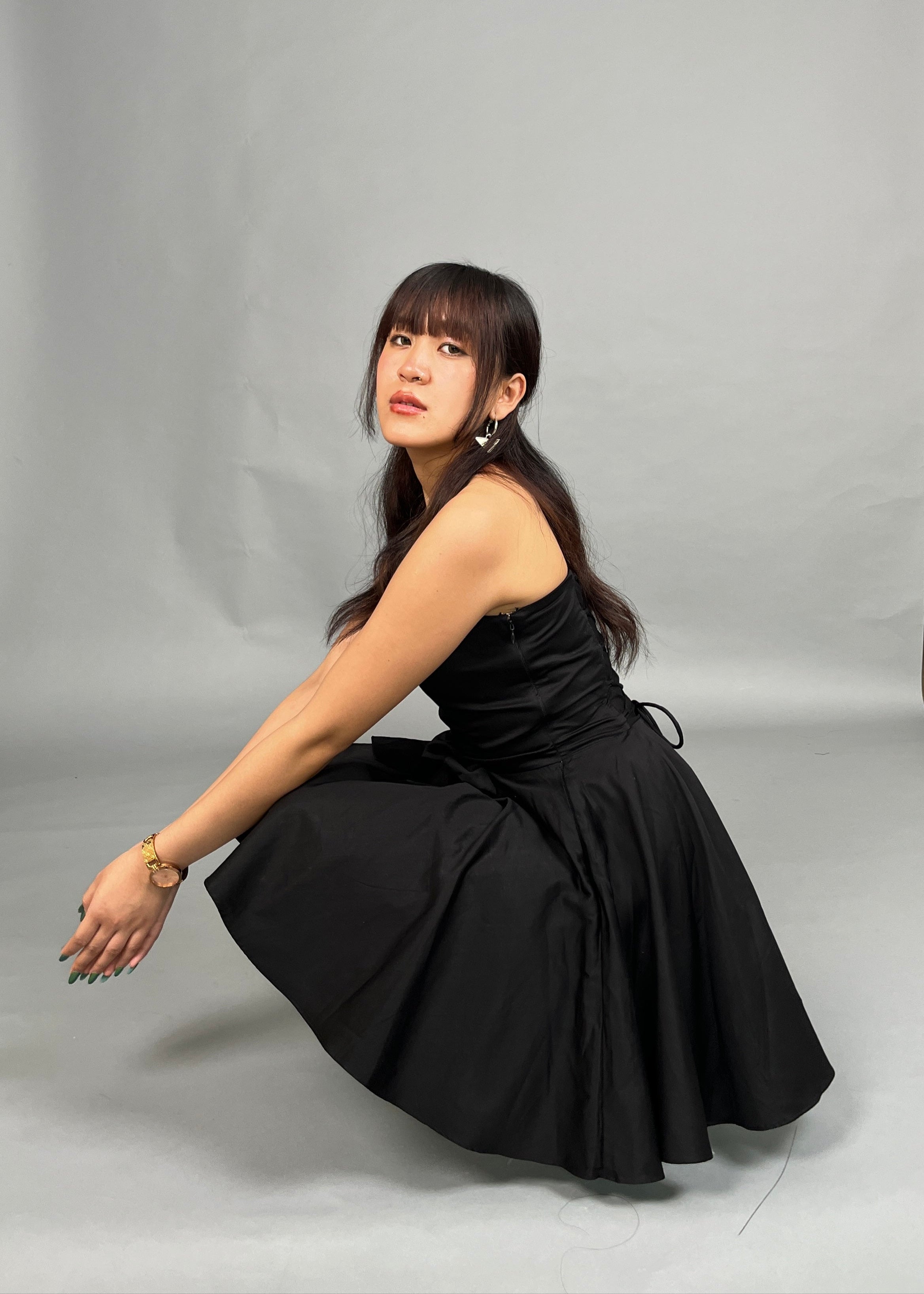 Moira Black Corset Dress