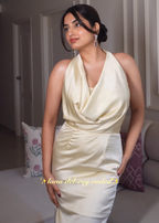 Meera Cowl Midi Dress