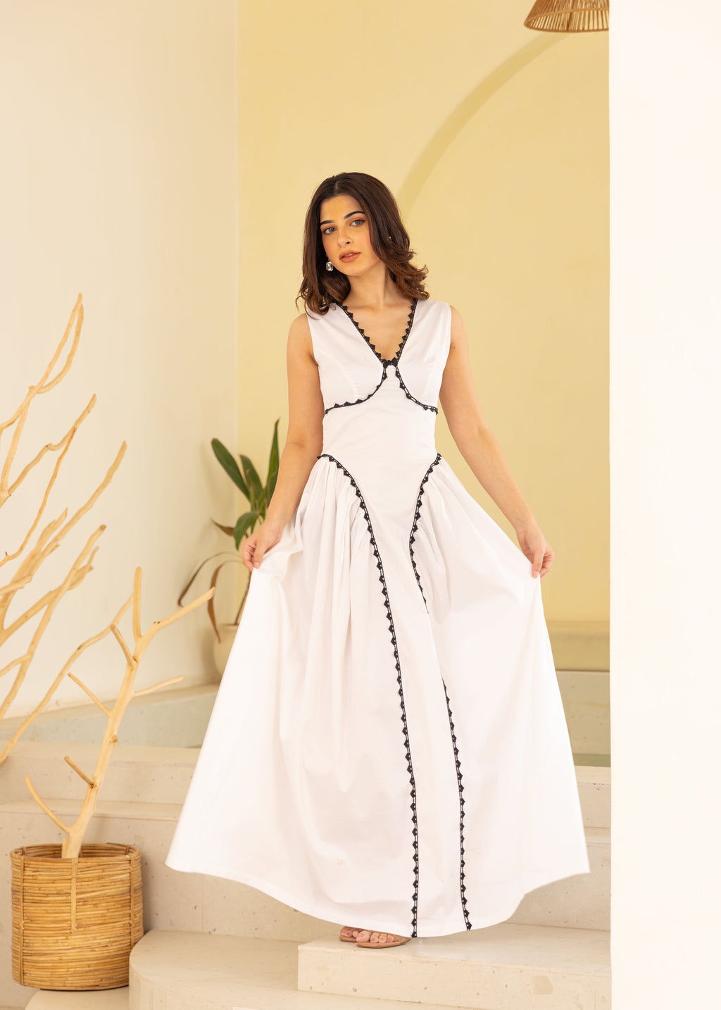 Slow burn maxi dress