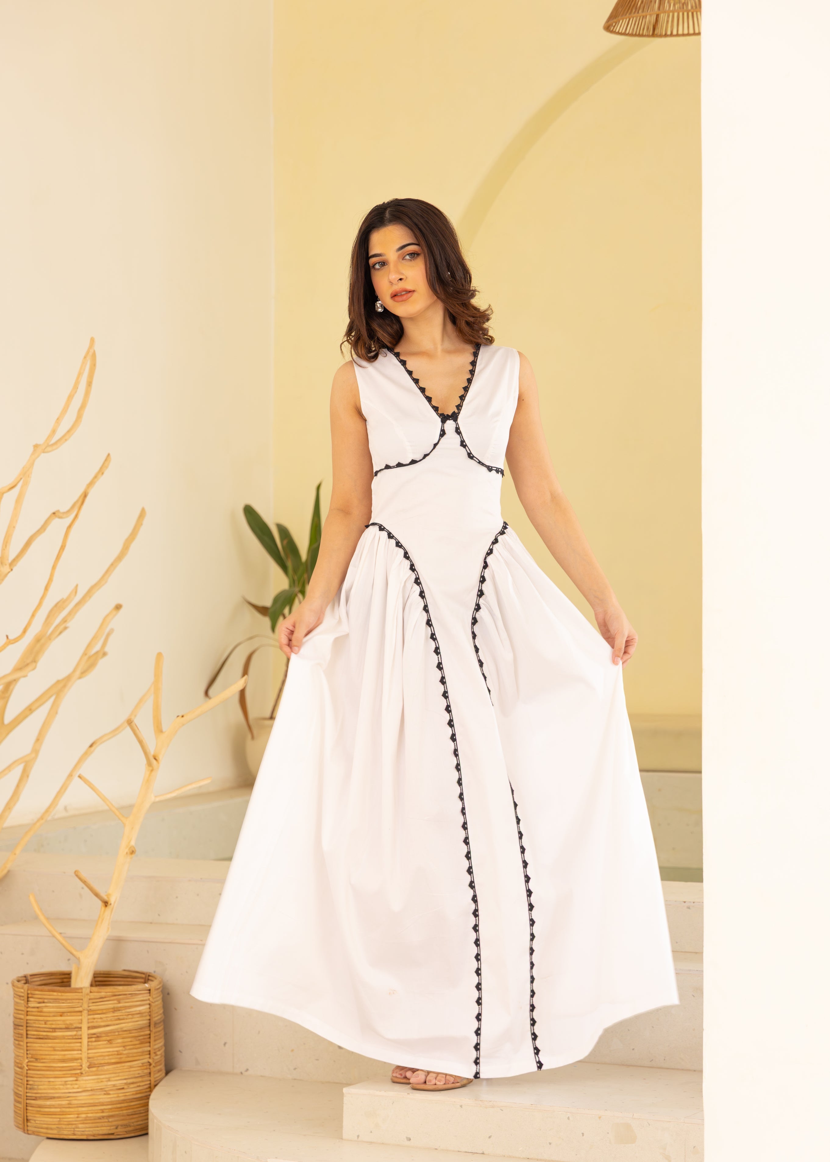 Slow burn maxi dress